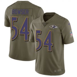Nike Baltimore Ravens #54 Tyus Bowser Olive Youth Stitched NFL Limited 2017 Salute to Service Jersey