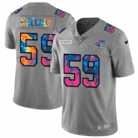 Carolina Carolina Panthers #59 Luke Kuechly Mens Nike Multi-Color 2020 NFL Crucial Catch NFL Jersey Greyheather