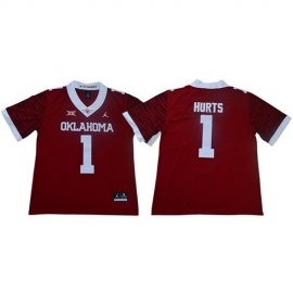 Sooners #1 Jalen Hurts Red Jordan Brand Limited New XII Stitched NCAA Jersey