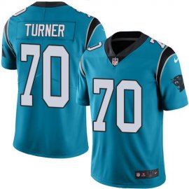 Nike Carolina Panthers #70 Trai Turner Blue Youth Stitched NFL Limited Rush Jersey