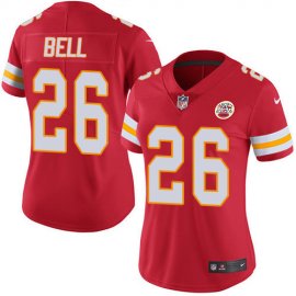 Nike Kansas City Chiefs #26 LeVeon Bell Red Team Color Womens Stitched NFL Vapor Untouchable Limited Jersey