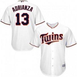 Minnesota Twins #13 Ehire Adrianza White Cool Base Stitched Youth MLB Jersey