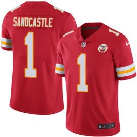 Nike Kansas City Chiefs #1 Leon Sandcastle Red Team Color Mens Stitched NFL Vapor Untouchable Limited Jersey