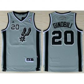 San Antonio Spurs 20 Manu Ginobili Grey Revolution 30 Swingman NBA Jerseys Cheap