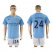 Manchester City #24 Stones Home Soccer Club Jersey