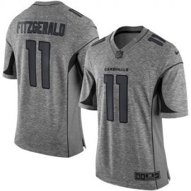 Nike Arizona Cardinals #11 Larry Fitzgerald Gray Mens Stitched NFL Limited Gridiron Gray Jersey