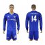 Chelsea #14 Traore Home Long Sleeves Soccer Club Jersey