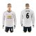 Manchester United #6 Pogba Sec Away Long Sleeves Soccer Club Jersey
