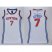 Womens Knicks #7 Carmelo Anthony White Dress Stitched NBA Jersey