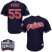 Cleveland Indians #55 Roberto Perez Navy Blue Alternate 2016 World Series Bound Stitched Youth MLB Jersey