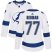 Adidas Tampa Bay Lightning #77 Victor Hedman White Road Authentic Womens Stitched NHL Jersey