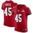 Tampa Bay Buccaneers #45 Devin White Mens Super Bowl LV Bound Nike Red Vapor Elite Jersey