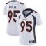 Nike Denver Broncos #95 Derek Wolfe White Womens Stitched NFL Vapor Untouchable Limited Jersey