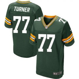 Nike Green Bay Packers #77 Billy Turner Green Team Color Mens Stitched NFL Elite Jersey