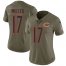 Nike Chicago Bears #17 Anthony Miller Olive Womens Stitched NFL Limited 2017 Salute to Service Jersey