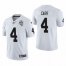Las Vegas Raiders #4 Derek Carr Mens Nike 2020 Inaugural Season Vapor Limited NFL Jersey White