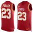 Nike Kansas City Chiefs #23 Kendall Fuller Red Team Color Mens Stitched NFL Limited Tank Top Jersey