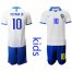 Brazil #10 Neymar Jr White Kid Soccer Country Jersey