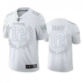 New England New England Patriots #12 Tom Brady Men”s Nike Platinum NFL MVP Limited Edition Jersey
