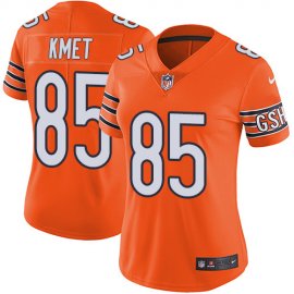 Nike Chicago Bears #85 Cole Kmet Orange Womens Stitched NFL Limited Rush Jersey