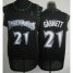 Minnesota Timberwolves 21 Kevin Garnett Black Hardwood Classics Revolution 30 NBA Jerseys Cheap