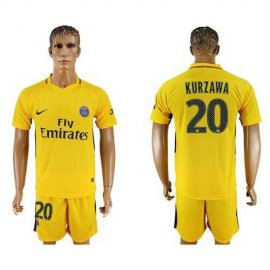Paris Saint-Germain #20 Kurzawa Away Soccer Club Jersey