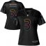Nike Carolina Panthers #3 Will Grier Black Womens NFL Fashion Game Jersey