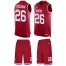 Nike San Francisco 49ers #26 Tevin Coleman Red Team Color Mens Stitched NFL Limited Tank Top Suit Jersey