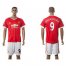 Manchester United #9 Ibrahimovic Red Home Soccer Club Jersey