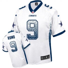 Nike Dallas Cowboys #9 Tony Romo White Mens Stitched NFL Elite Drift Fashion Jersey