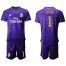 Real Madrid #1 Navas Purple Goalkeeper Soccer Club Jersey