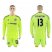 Chelsea #13 Courtois Shiny Green Goalkeeper Long Sleeves Soccer Club Jersey