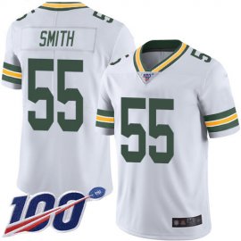 Nike Green Bay Packers #55 ZaDarius Smith White Mens Stitched NFL 100th Season Vapor Limited Jersey