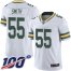 Nike Green Bay Packers #55 ZaDarius Smith White Mens Stitched NFL 100th Season Vapor Limited Jersey