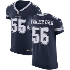 Nike Dallas Cowboys #55 Leighton Vander Esch Navy Blue Team Color Mens Stitched NFL Vapor Untouchable Elite Jersey