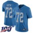 Nike Detroit Lions #72 Halapoulivaati Vaitai Blue Throwback Mens Stitched NFL 100th Season Vapor Untouchable Limited Jersey