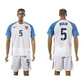 USA #5 Besler Home Soccer Country Jersey
