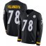Nike Pittsburgh Steelers #78 Alejandro Villanueva Black Team Color Mens Stitched NFL Limited Therma Long Sleeve Jersey