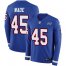 Nike Buffalo Bills #45 Christian Wade Royal Blue Team Color Mens Stitched NFL Limited Therma Long Sleeve Jersey