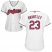 Cleveland Indians #23 Michael Brantley White Womens Home Stitched MLB Jersey