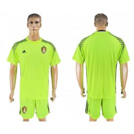 Belgium Fluorescent Green Goalkeeper 2018 FIFA World Cup Soccer Jersey