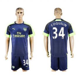 Arsenal #34 Coquelin Sec Away Soccer Club Jersey