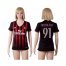Womens AC Milan #7 Deulofeu Home Soccer Club Jersey