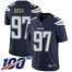 Nike Los Angeles Chargers #97 Joey Bosa Navy Blue Team Color Mens Stitched NFL 100th Season Vapor Limited Jersey