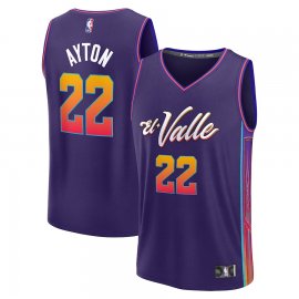 Deandre Ayton Phoenix Suns Fanatics Branded Unisex 2023/24 Fast Break Jersey – Purple – City Edition