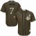 Cleveland Indians #7 Kenny Lofton Green Salute to Service Stitched Youth MLB Jersey