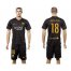 Barcelona #18 Jordi Alba Black Soccer Club Jersey