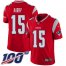 Nike New England Patriots #15 NKeal Harry Red Mens Stitched NFL Limited Inverted Legend 100th Season Jersey