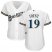 Milwaukee Brewers #19 Robin Yount White Home Womens Stitched MLB Jersey