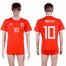 Wales #10 Ramsey Red Home Soccer Club Jersey